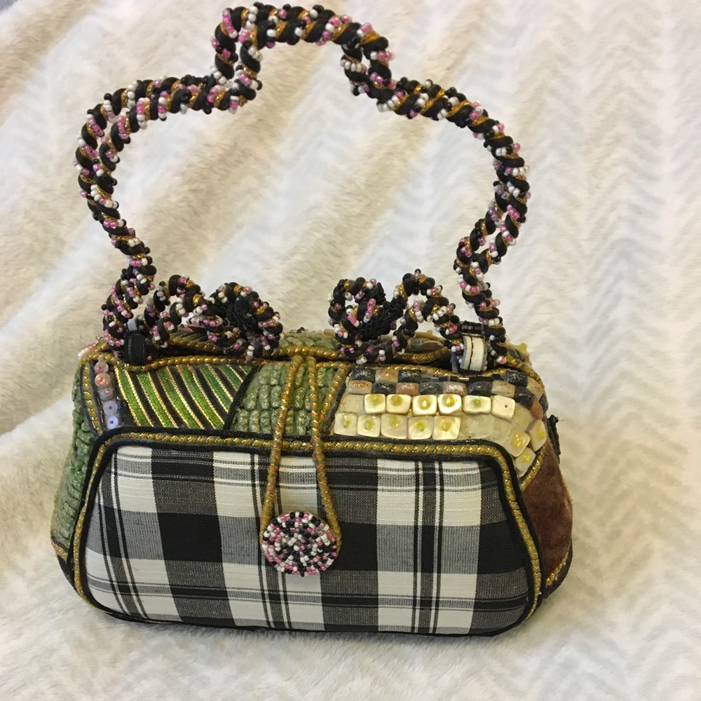 Vintage Mary Frances Beaded Clutch purse